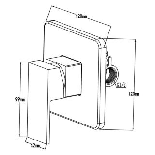 Гигиенический душ Swedbe Platta 5526 со смесителем хром